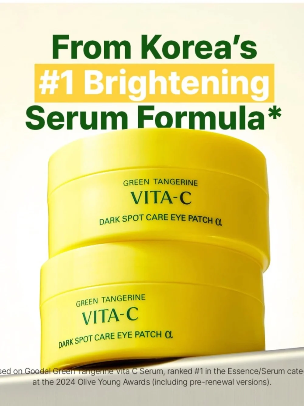New Korean Skincare Goodal Green Tangerine Vita-C Eye Gel Patches 60 pads